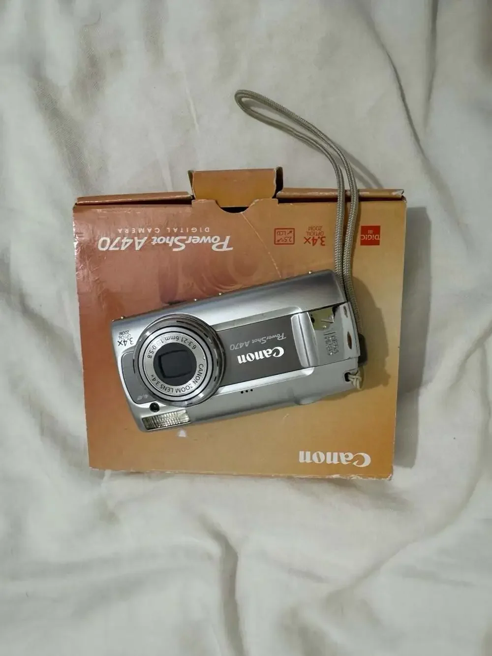 Canon PowerShot A470 7.1MP Digital Camera - Silver (Boxed)